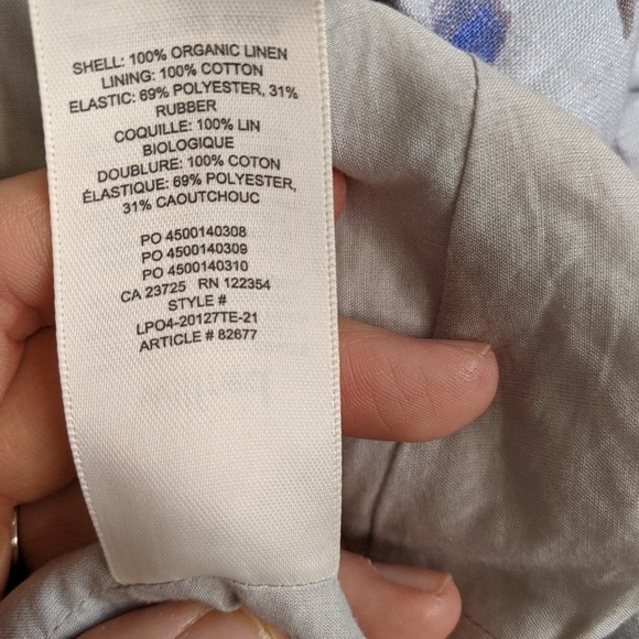 ARITZIA Wilfred Wander Blouse off shoulder linen shirt - Picture 5 of 10